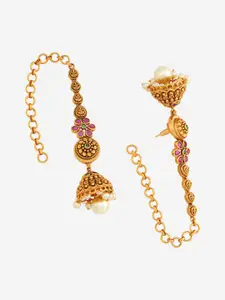Kushal's Fashion Jewellery Dome Shaped Jhumkas Earrings