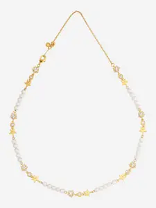 Kushal's Fashion Jewellery Copper Gold-Plated Necklace