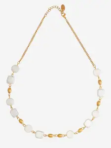 Kushal's Fashion Jewellery Copper Gold-Plated Necklace