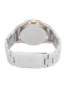 Jacques Lemans Men Dial & Stainless Steel Straps Analogue Chronograph Watch 1-1801EZM