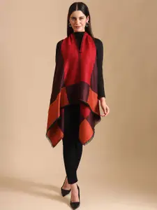 Zamour Women Checked Longline Shrug