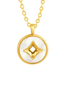 Peora Gold -Plated Pendant With Chain