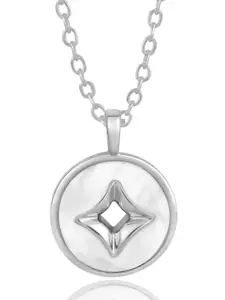 Peora Silver-Plated Pendant With Chain