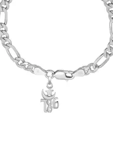 AKSHAT SAPPHIRE Men 92.5 Sterling Silver Link Bracelet
