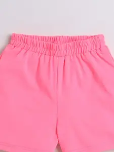 taffykids Girls Shoulder Straps Top With Shorts & Shirt