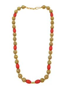 GRIIHAM Gold Plated Beaded Necklace