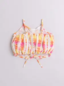 taffykids Girls Printed Top with Palazzos