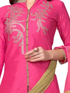 Maroosh Ethnic Motifs Embroidered Sequinned Cotton Unstitched Dress Material