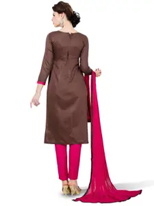 Maroosh Floral Embroidered Cotton Unstitched Dress Material