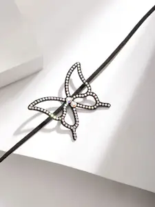 Rubans Cubic Zirconia Choker Necklace