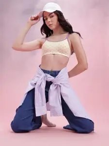 DressBerry Printed Medium Coverage Lightly Padded Bra