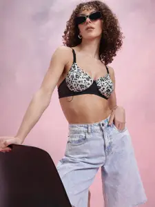 DressBerry Animal Medium Coverage Lightly Padded Bra