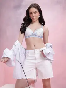 DressBerry Floral Medium Coverage Lightly Padded Bra