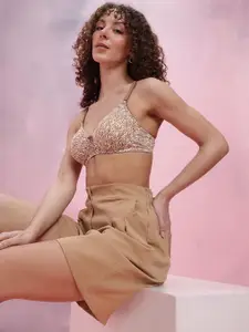 DressBerry Animal Print Lightly Padded T-shirt Bra