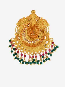 Kushal's Fashion Jewellery Embellished Bridal 92.5 Silver Contemporary Pendants