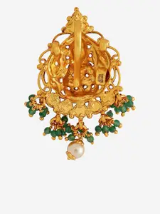 Kushal's Fashion Jewellery Embellished Bridal 92.5 Silver Contemporary Pendants