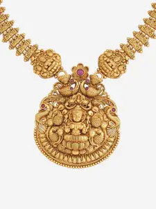 Kushal's Fashion Jewellery Gold-Plated Antique Necklace