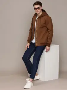 French Connection Men Anti Odour Hooded Front-Open Sweatshirt