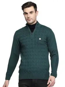 Monte Carlo Men Woollen Mock Collar Pullover
