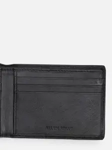 Allen Solly Men Textured Leather Two Fold Wallet