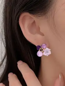 Celestique Gold-Plated Contemporary Studs