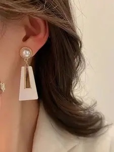 Celestique Pearls Contemporary Drop Earrings