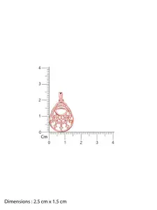 GIVA 925 Sterling Silver Rose Gold-Plated Contemporary Pendants with Chains
