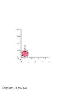 GIVA 925 Sterling Silver Rhodium-Plated Contemporary Pendants with Chains