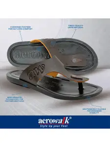 Aerowalk Men Solid Slip-On Flip Flops