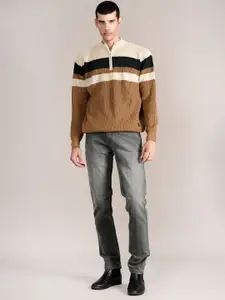 Cantabil Men Colourblocked Pullover Sweater