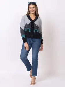 Winter Wonders Women V-Neck Cardigan Sweaters