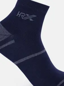 HRX by Hrithik Roshan Men Pack Of 3 Striped Ankle-Length Socks