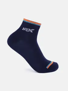HRX by Hrithik Roshan Men Pack Of 3 Striped Flat Knit Ankle-Length Socks