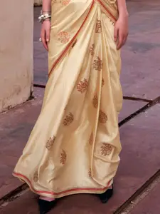 DEVATITHI Woven Design Satin Saree
