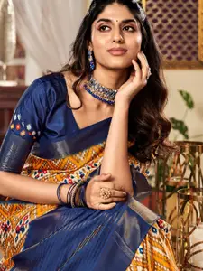 DEVATITHI Ethnic Motifs Satin Saree