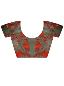 Sangria Printed Saree With Blouse Piece