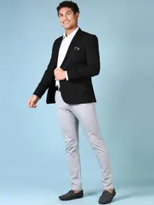 V-Mart Self Design Single-Breasted Blazers