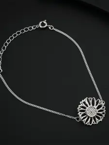 House of Aadyaa Women 925 sterling Silver Wraparound Bracelet