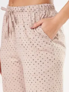 Dreamz by Pantaloons Printed Pure Cotton Straight Lounge Pant