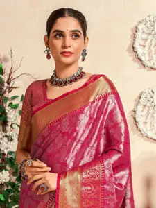 DEVATITHI Woven Design Zari Pure Silk Weaving Dharmavaram Saree