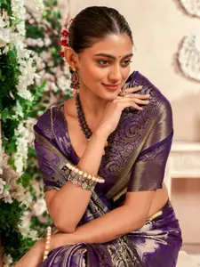 DEVATITHI Woven Design Zari Pure Silk Dharmavaram Saree