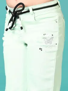 V-Mart Girls Regular Fit Light Fade Stretchable Cotton Jeans