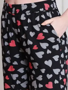 Boston Club Women Printed Flared Lounge Pants