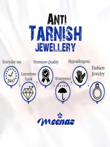 MEENAZ Men  Gold-Plated American Diamond Antique Adjustable Kada Bracelet