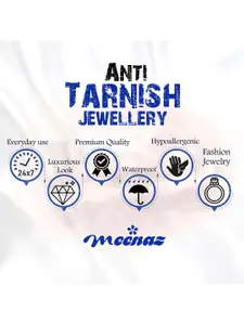 MEENAZ Men Gold-Plated Stainless Steel Antique Kada Bracelet