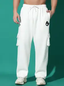 GRIFFEL Men Printed Oversized Sweatshirt With Track Pant