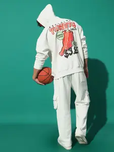 GRIFFEL Men Printed Hooded Sweatshirt