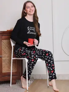 Boston Club Women Printed Pure Cotton Night suit