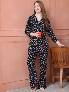 Boston Club Women Printed Night suit