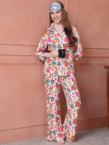 Boston Club Women Printed Night suit